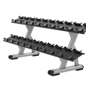 Precor DBR0812 2 Tier, 10 Pair Dumbbell Rack