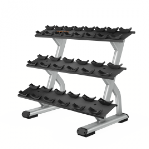 Precor DBR0814 3 Tier, 10 Pair Dumbbell Rack